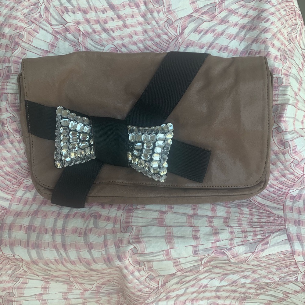 See by Chloe Tan with Rhinestone Bow Handbag